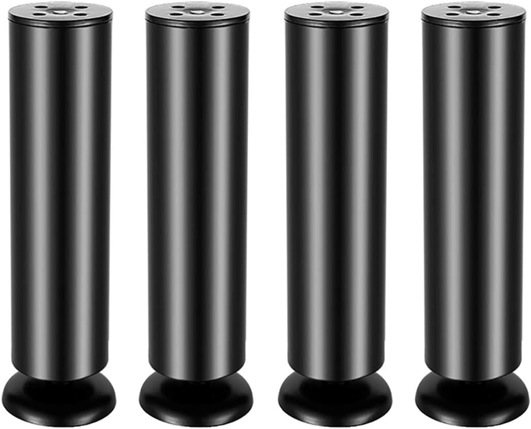 Qrity 4X Patas para Muebles de Acero Inoxidable Patas de Goma - Patas de Mesa Patas de sofá Patas de Muebles de baño Patas. Adecuado para pies de gabinete, sofá, Negro, 20CM Qrity 4X Patas para Muebles de Acero Inoxidable Patas de Goma - Patas de Mesa Patas de sofá Patas de Muebles de baño Patas. Adecuado para pies de gabinete, sofá, Negro, 20CM